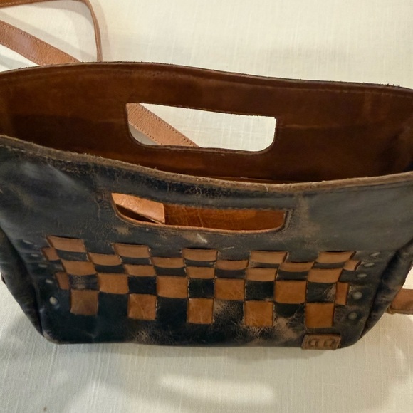 BED|STU Black and Brown Checkered Crossbody Bag; brand new - Picture 7 of 8